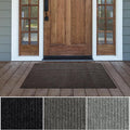 iCustomRug Spartan Weather Warrior Indoor/Outdoor Utility Ribbed Carpet Runner by iCustomRug