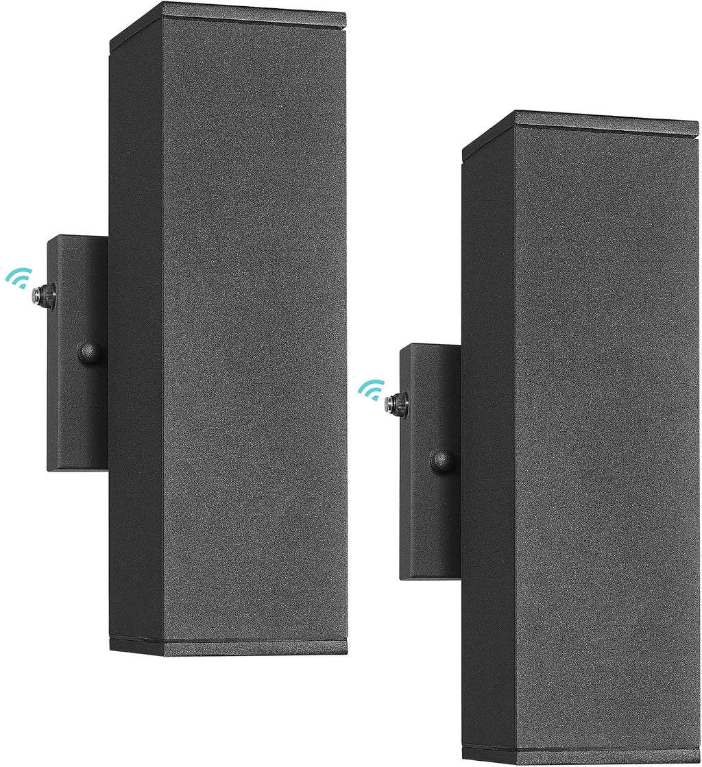 Ken & Ricky 2 Pack Dusk to Dawn Outdoor Lighting, Modern Exterior Lighting