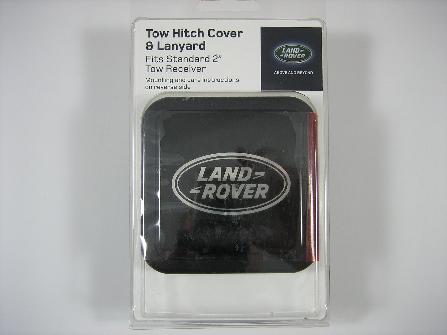 Genuine Land Rover Logo Tow Hitch Plug Cover with Lanyard