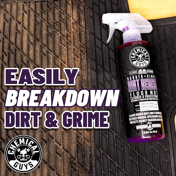 Chemical Guys Mat Renew Rubber + Vinyl Floor Mat Cleaner and Protectant - Image 4