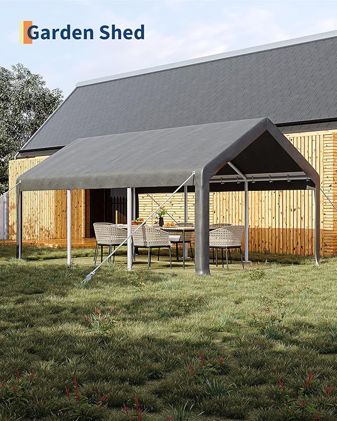 10x20 Ft Carport, Car Port - Image 4