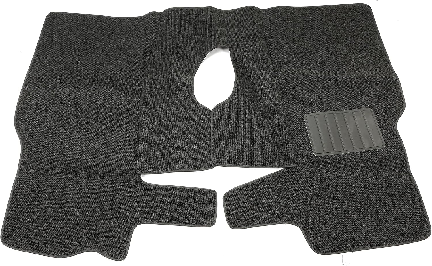 Kojem Full Set Carpet Kit Floor Liner Compatible with 1997-2006 Jeep Wrangler TJ Interior Floor Rug Mat Carpet Pad Black 6PCS