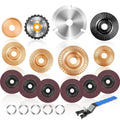 wood carving disc set, 4 1/2 inch grinding, main product view