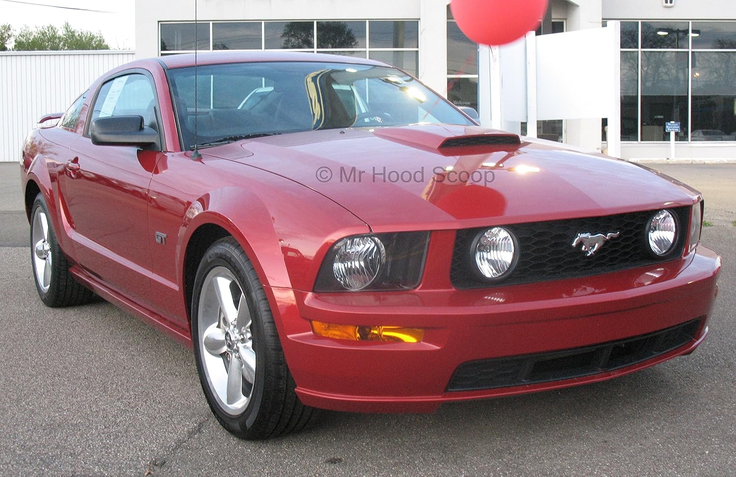 Unpainted Hood Scoop Compatible with 2005-2009 Ford Mustang GT OE Factory Style California Special Scoop HS008