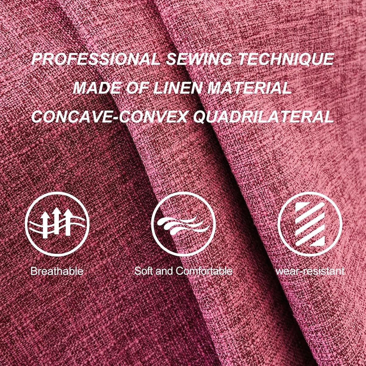 bopuovre linen front car seat covers breathable fabric showing dimensions