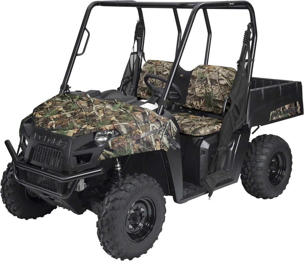 Classic Accessories QuadGear UTV Bench Seat Cover, Fits Polaris Ranger 6x6 800, 800 Full size, Crew 800, 900 XP, Crew 900, Diesel (2015 models and older), Camo