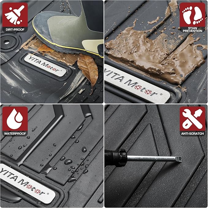 YITAMOTOR Upgraded Floor Mats Compatible - Image 4