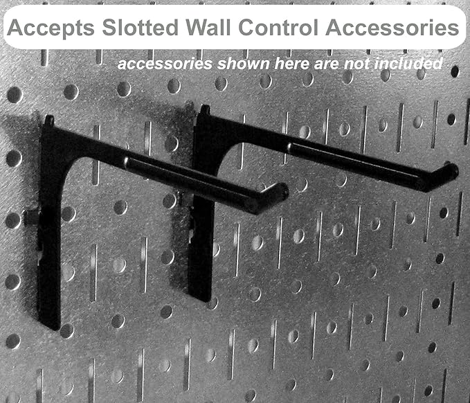 Wall Control Pegboard Organizer 4 ft. Metal Pegboard Standard Tool Storage Kit - Image 4