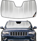 Pigenius Windshield Sunshade for Jeep Grand Cherokee 2014-2021, Grand Cherokee WK 2022 Custom Front Window Sun Shade - BLAZBLOCK