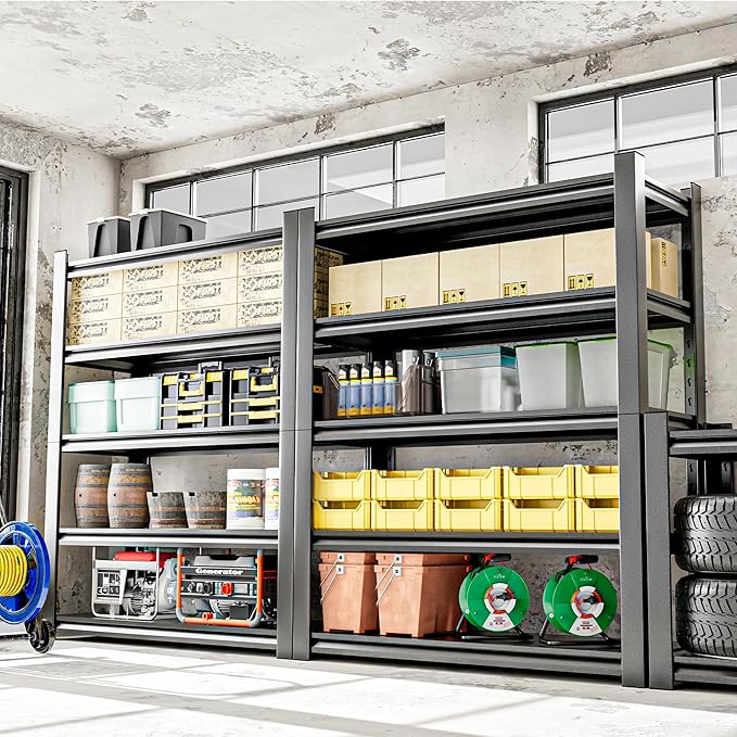 Metal Garage Shelving Unit, 5 Tier Heavy Duty Storage Shelf, and Industrial Use - Image 2