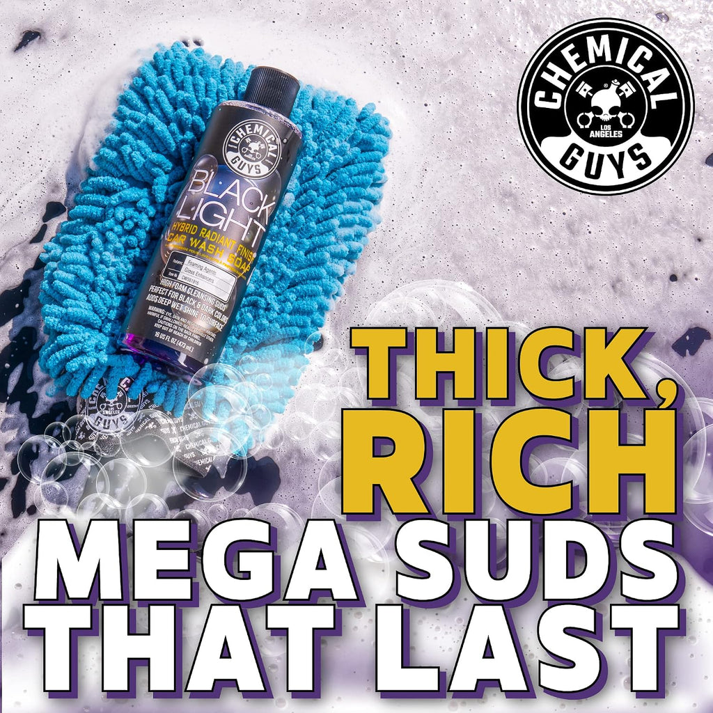 Chemical Guys CWS619 Black Light Foaming Car Wash Soap (Works with Foam Cannons, Foam Guns or Bucket Washes) Safe for Cars, Trucks, Motorcycles, RVs & More, 128 fl oz (1 Gallon), Black Cherry Scent