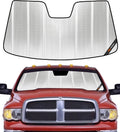 Pigenius Windshield Sun Shade for Dodge Ram 2500/3500 2003-2009 Front Window Sunshade - BLAZBLOCK