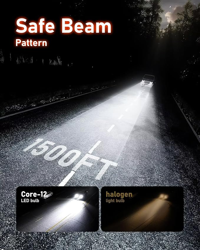 Hikari 2025 25000LM 9005 HB3 LED Bulbs, 45W Upgraded Core-12, High Lumens LED - Image 3