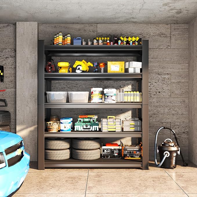 Heavy Duty Garage Shelving, 3000 lbs Load Capacity, Sturdy Steel Metal Shelves - Image 2