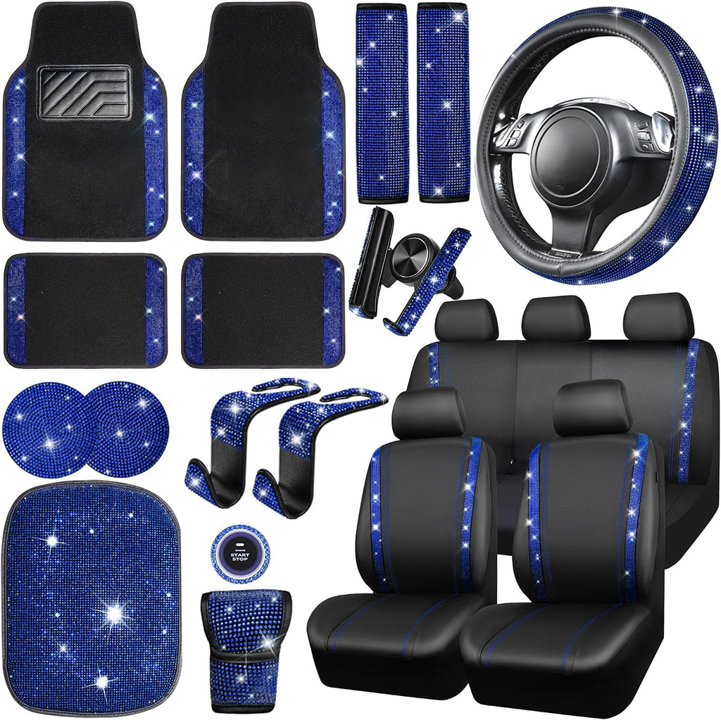 car pass 23 pcs bling diamond car accessories, main product view
