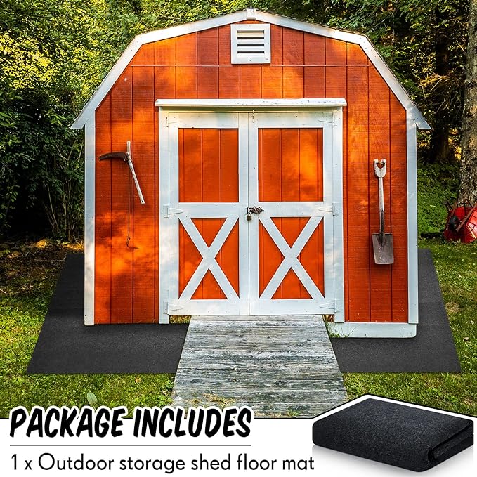 Haull Outdoor Storage Shed Floor Moat Waterproof Outdoor Carport Mat Thickened - Image 3