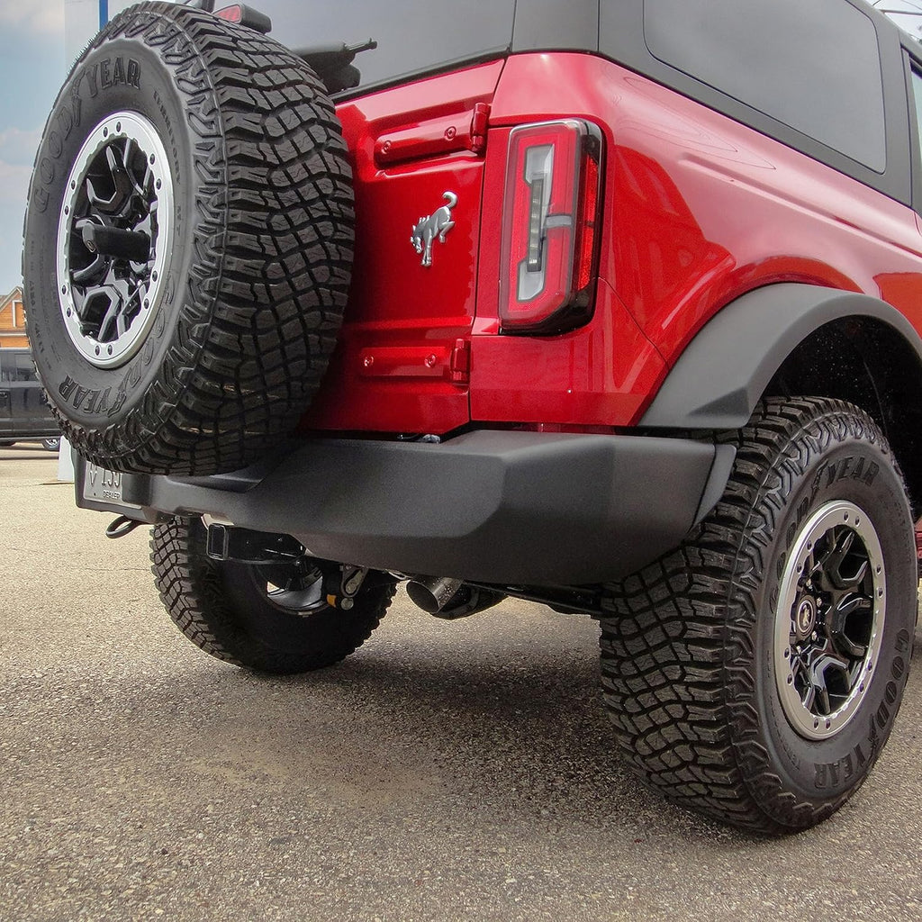 CURT 13493 Class 3 Trailer Hitch, 2" Receiver, Fits 2021-2026 Ford Bronco Without Factory Receiver, 3,500 lb GTW, 350 lb TW, 4,000 lb WD, Custom Fit, Steel Tow Hitch, A-Coat and Powder Coat
