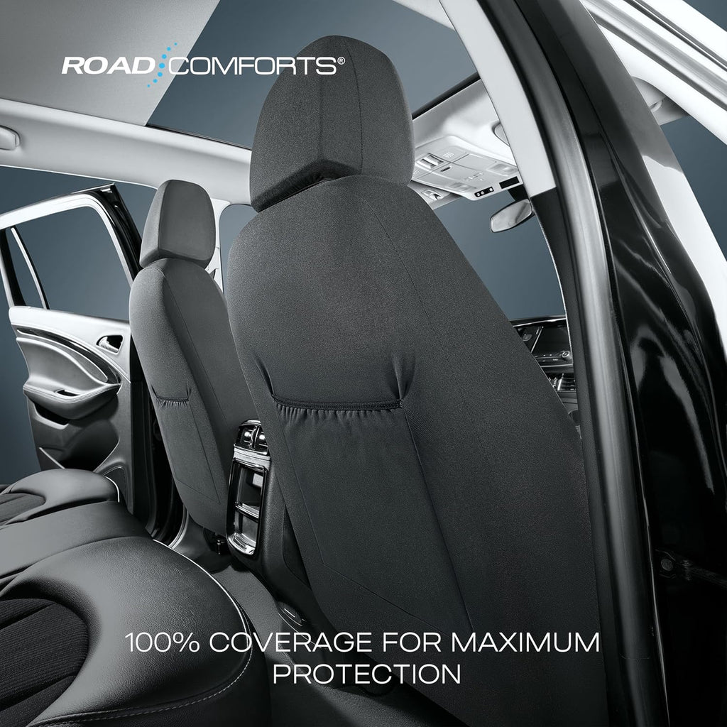 road comforts baja blanket seat covers gray diamond, close-up detail