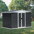 8x6 FT Outdoor Storage Shed, Metal Shed by Unknown