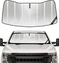 Pigenius Windshield Sun Shade for Ford F250/F350 2017-2022. Full Coverage Rearview Mirror Shade for Ultimate Protection