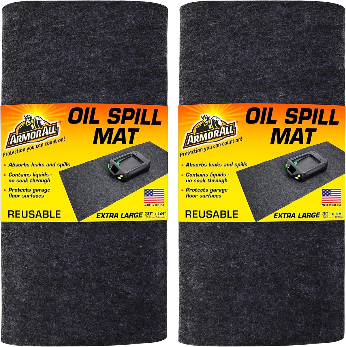 Armor All Premium Maintenance Mat Oil Spill Garage Floor Mat, Waterproof