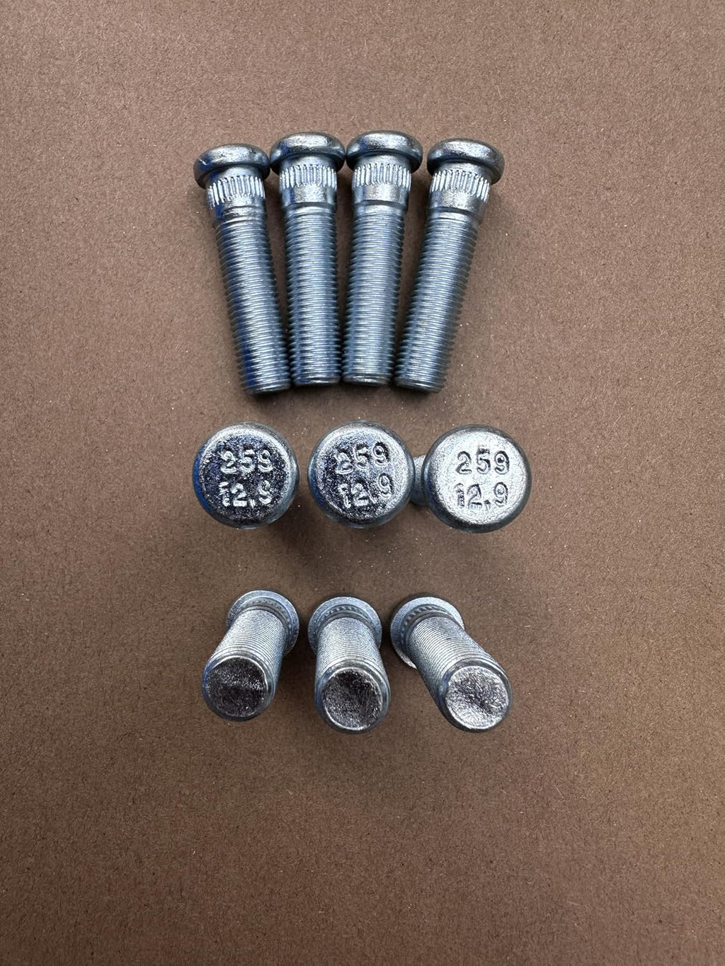 10PCS Wheel Stud Bolts 7/16-20 Thread .475 in. Knurl 1.75' Length 610-259 Replacement for 1960-1982 Chevrolet Corvette Front Rear