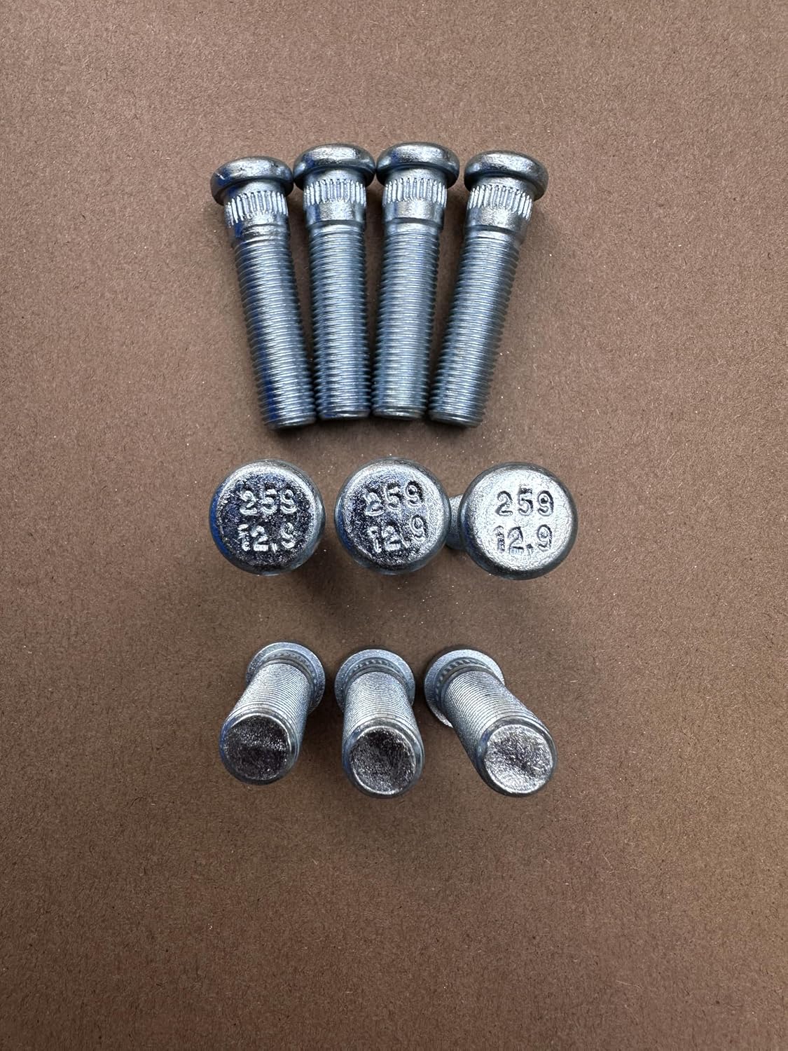 10PCS Wheel Stud Bolts 7/16-20 Thread .475 in. Knurl 1.75' Length 610-259 Replacement for 1960-1982 Chevrolet Corvette Front Rear