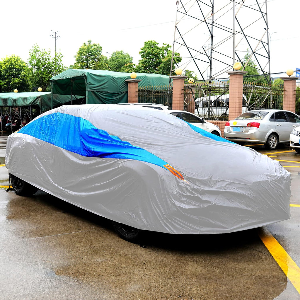 mornyray waterproof car cover all weather snowproof uv on a desk or shelf