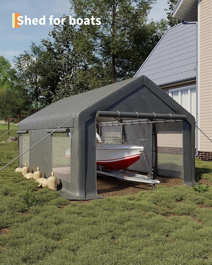 10x20 Ft Carport, Car Port - Image 5