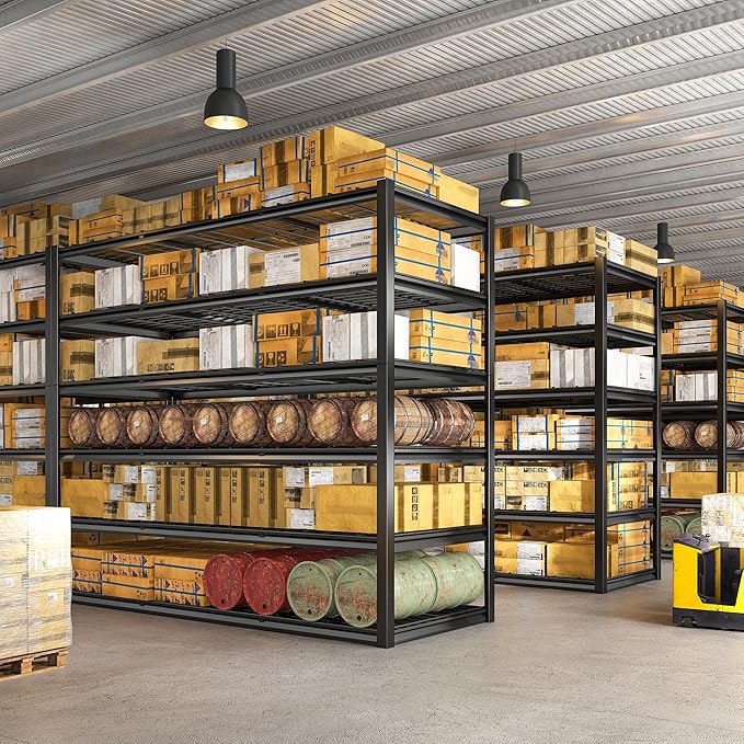 REIBII 60" W Garage Shelving, 2900LBS Storage Shelves, 6 Tier Heavy Duty - Image 7