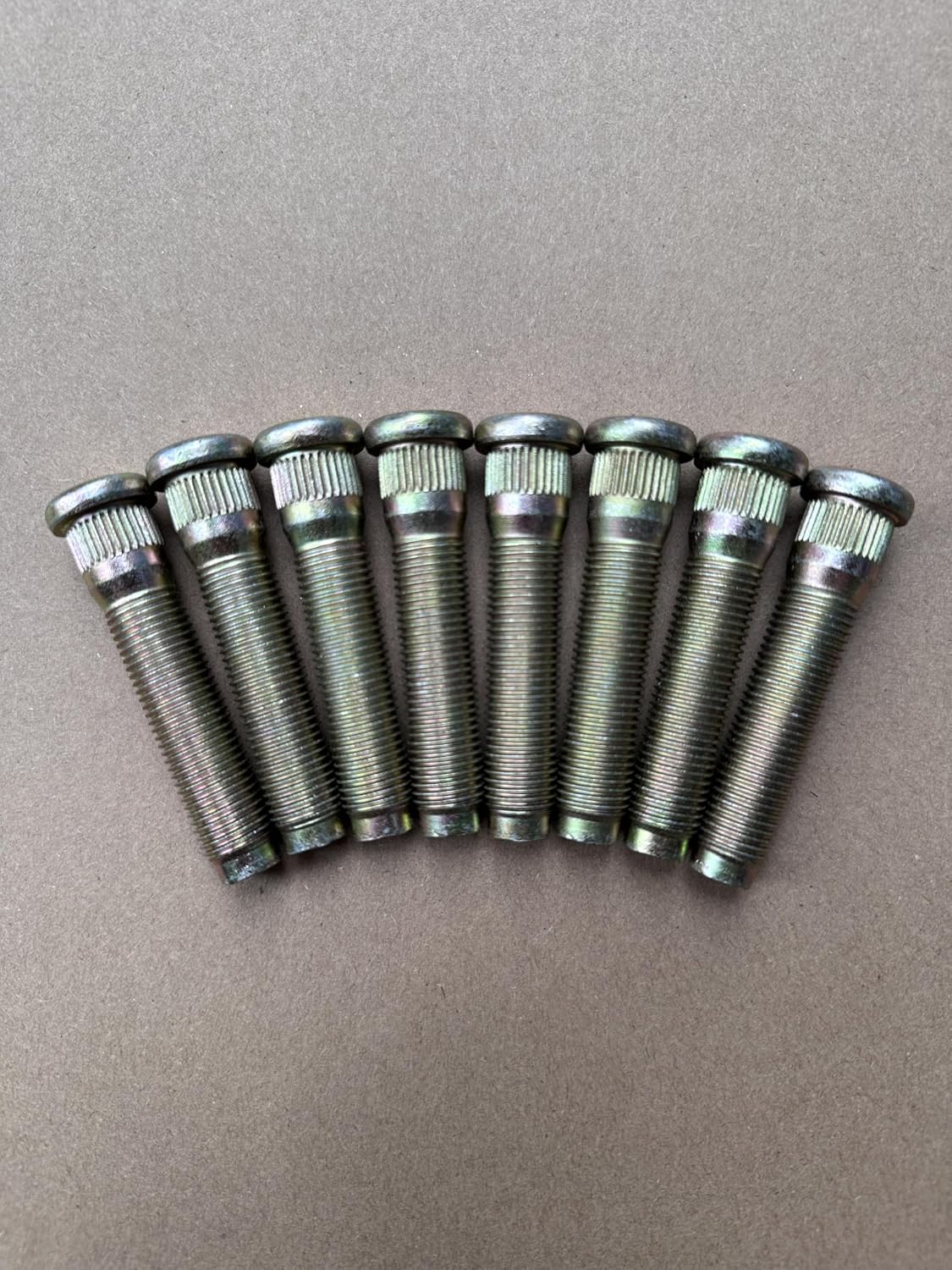 8Pcs M14*1.5 Serrated Front Wheel Lug Stud 610-490 15.7mm Knurl, 69.75mm Length Replacement for 2003-2016 Ford F250 F350 F450 F550