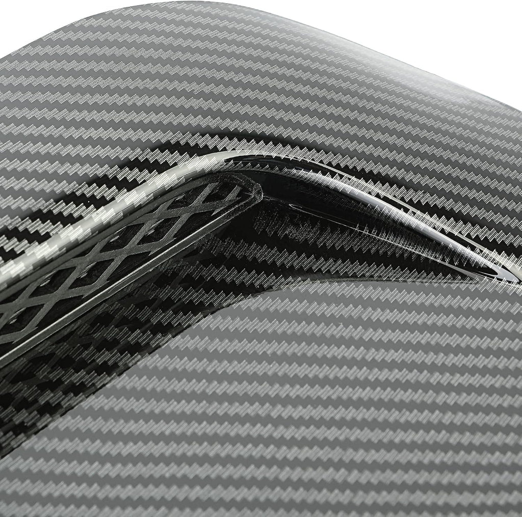 KUAFU Front Upper Hood Scoop Sport Hood Compatible with 2010-2022 Toyota 4Runner & 2012-2015 Toyota Tacoma Carbon Fiber Style Bulge Insert Upgrade Air Flow Scoop Kit Replacement for TO1231103