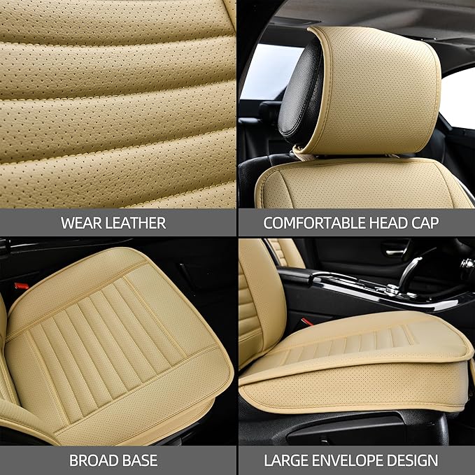 2pc Car Seat Covers, Luxury Car Protectors, Universal Anti-Slip Driver Seat - Image 3