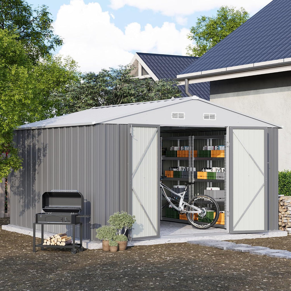 Patiowell 10' x 10' Metal Storage Shed