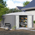 Patiowell 10' x 10' Metal Storage Shed