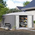 Patiowell 10' x 10' Metal Storage Shed by Patiowell
