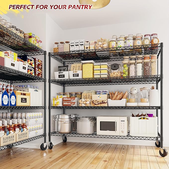 REIBII 55.5''W Storage Shelves 2500LBS Wire Shelving Rack - Image 2