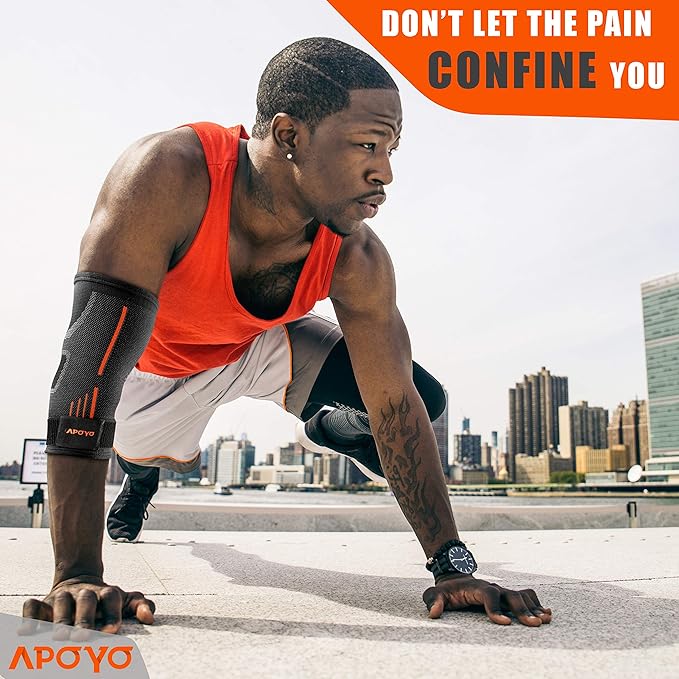 APOYO Elbow Brace for Tendonitis and Tennis Elbow, Compression Sleeve for - Image 3