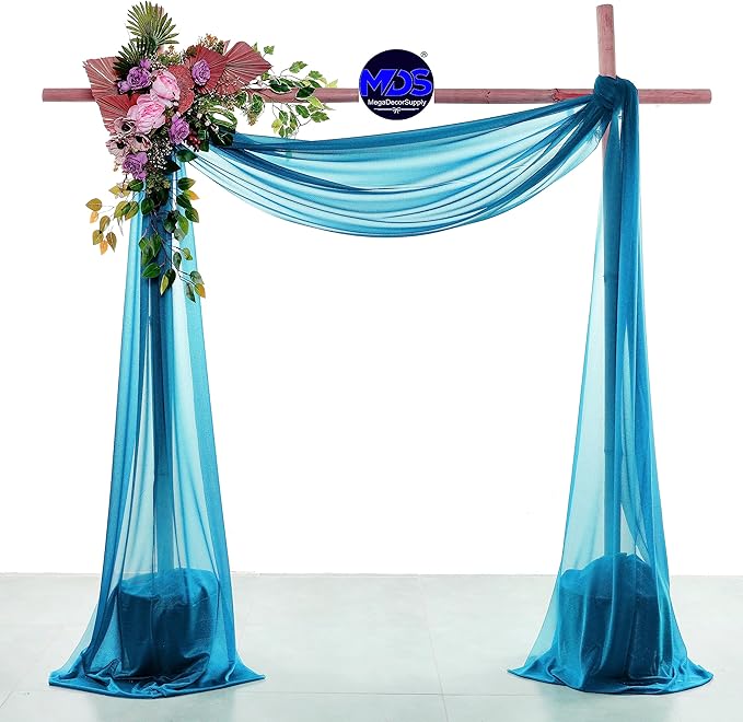MDS Halloween Chiffon Draping Fabric - 2 Panel, 30" Wide x 40ft Long - S...