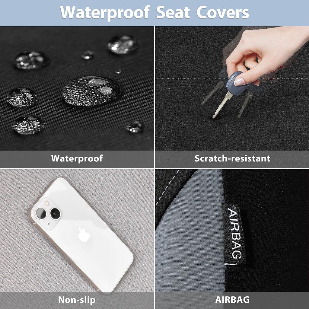 car pass waterproof car seat covers front seats showing dimensions