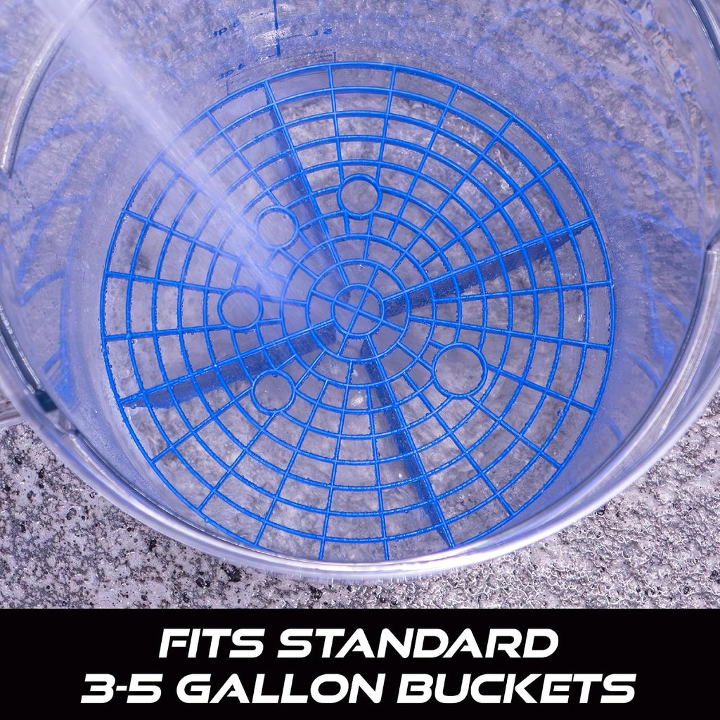 VIKING Automotive Bucket Insert Grit Trap for Car Wash and Detail Kits, Helps Remove Dirt and Debris from Microfiber, Mitts, Cloths, and Sponges, Blue