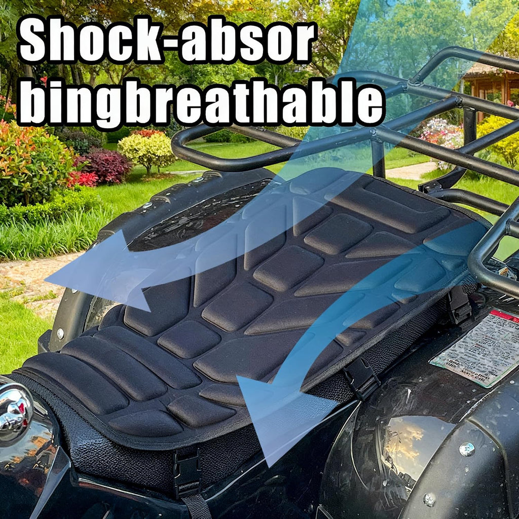 ATV Seat Cover Cushion for Yamaha Big Bear 400 4X4 2004-2012, ATV Padded Seat Protector 3D Shock-Absorbing Foam Pressure-Relief Comfort Pad for Four Wheeler