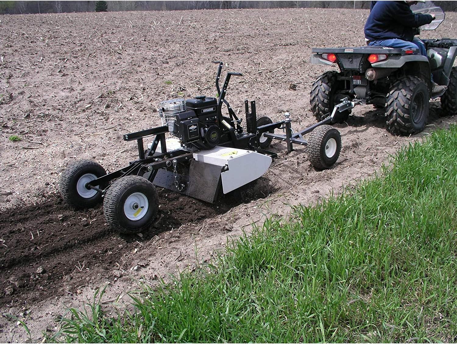Tow Tuff TMD-800ATV ATV Weight Distributing Adjustable Trailer Dolly , Black, 800 lb Capacity/2 Wheels