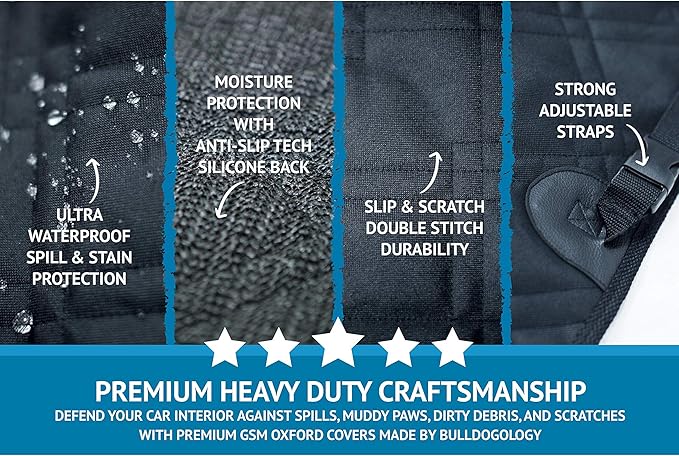 Bulldogology SUV Cargo Liner for Dogs 55"x106" Heavy Duty Pet Trunk Cargo Cover - Image 4