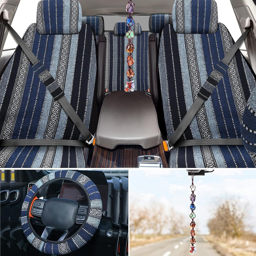 frienda 14 pcs baja saddle blanket car seat, close-up detail