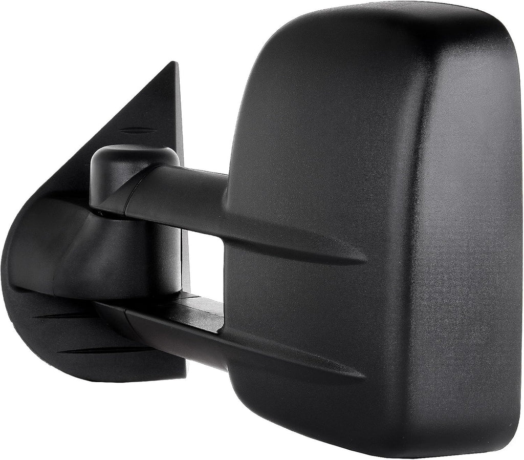 A Pair Towing Mirrors Fits 2008-2013 for Chevy Silverado for GMC Sierra 1500/2500 HD/3500, Manual Adjusted View Mirror