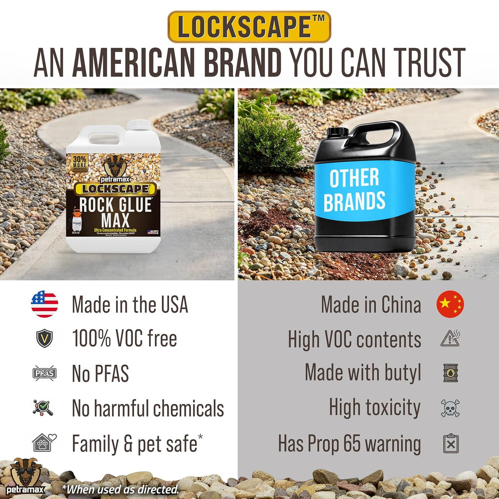 petra max rock glue for landscaping, pet-safe &, close-up detail