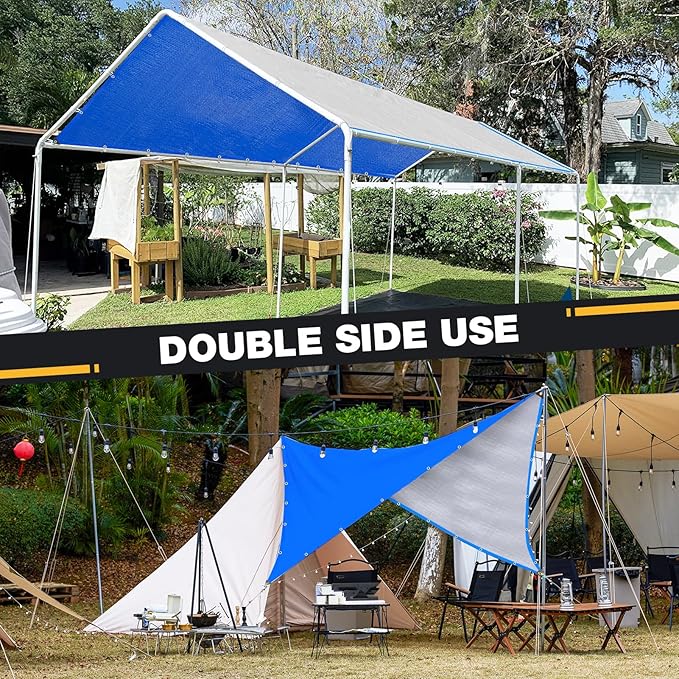 Tarp 12x16 Feet 14 Mil Heavy Duty Waterproof Tarp, Large Multipurpose Cover - Image 2