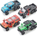 KIDAMI Diecast Toy Trucks 4 Pack Die Cast Metal Toy Cars Pull Back Cars by KIDAMI