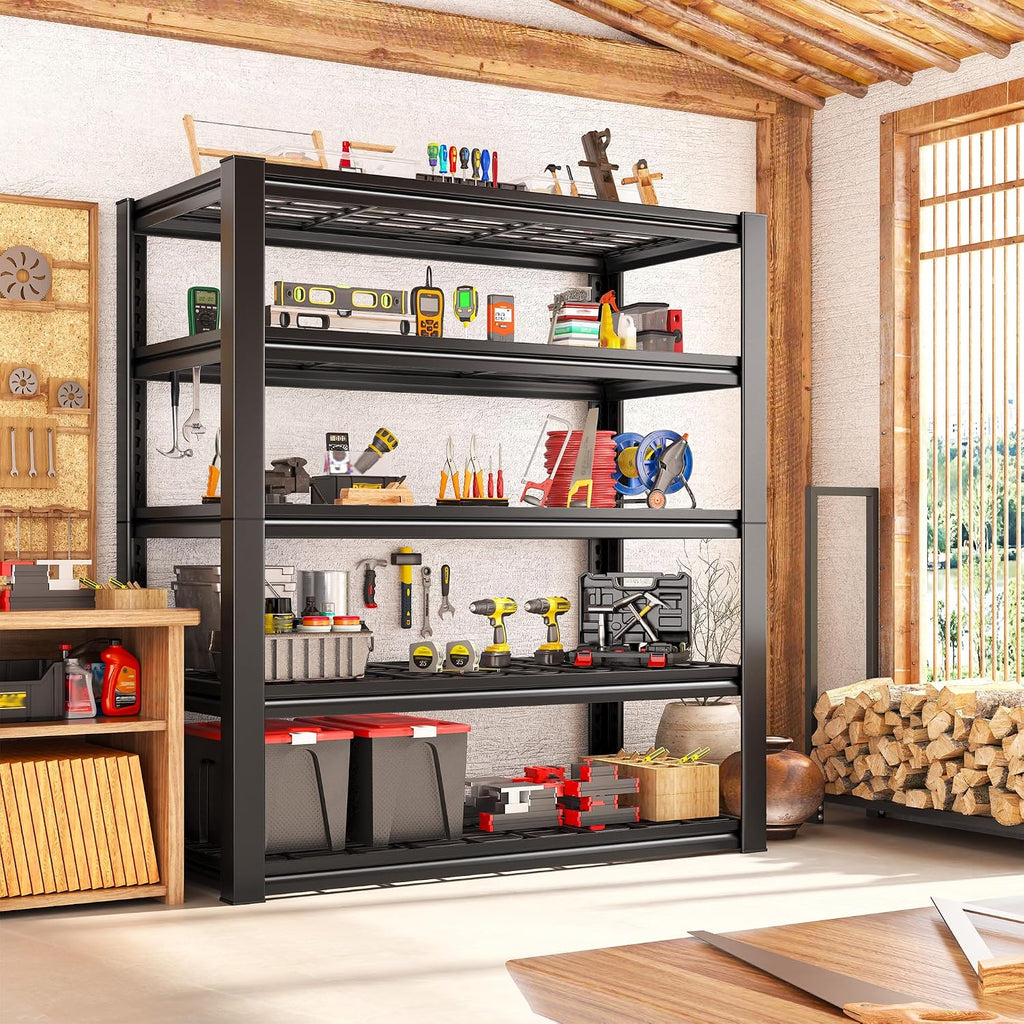 reibii 2 pack garage shelving 3200 lbs load, view 9